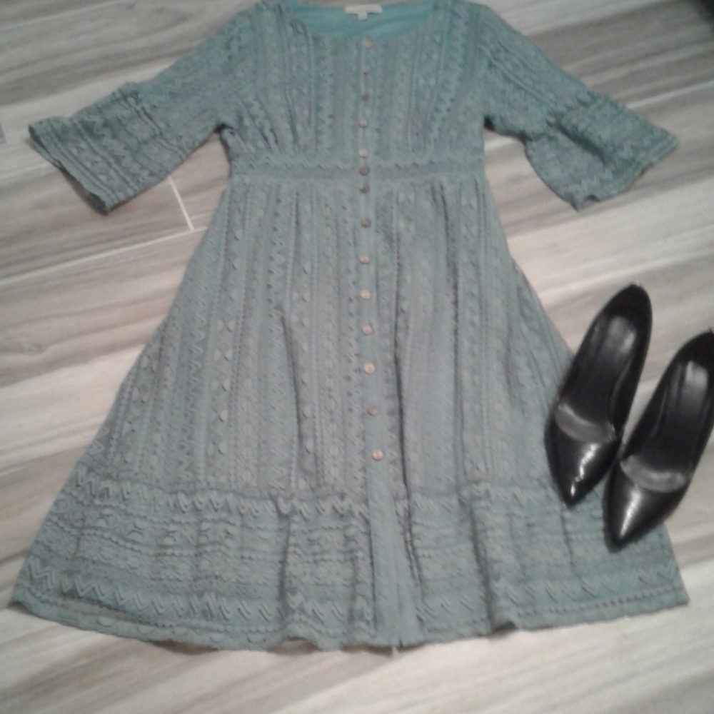 Polagram turquoise dress💙💚